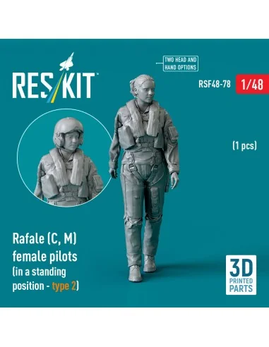 Rafale (C, M) female pilot (in a standing position - type 2) (1 pcs...