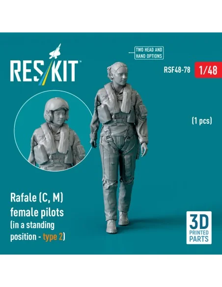 Rafale (C, M) female pilot (in a standing position - type 2) (1 pcs...
