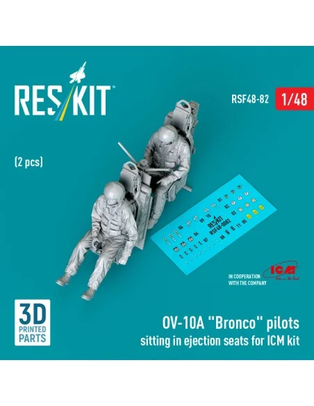 OV-10A Bronco pilots sitting in ejection seats for ICM kit (2 pcs) ...