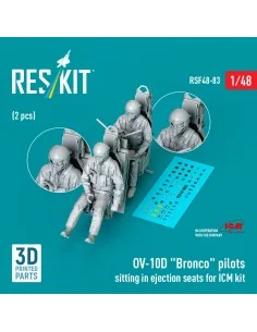 OV-10D Bronco pilots sitting in ejection seats for ICM kit (2 pcs) ...