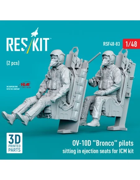 OV-10D Bronco pilots sitting in ejection seats for ICM kit (2 pcs) ...