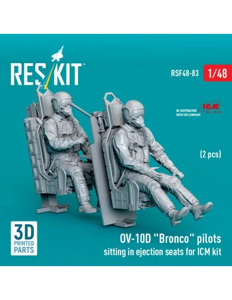 OV-10D Bronco pilots sitting in ejection seats for ICM kit (2 pcs) ...