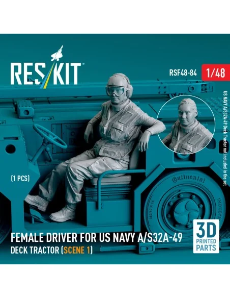Female driver for US NAVY A/S32A-49 Deck Tractor (scene 1) (1 pcs) ...
