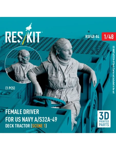 Female driver for US NAVY A/S32A-49 Deck Tractor (scene 1) (1 pcs) ...