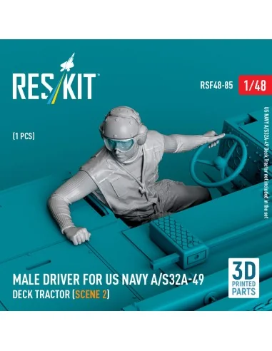 Male driver for US NAVY A/S32A-49 Deck Tractor (scene 2) (1 pcs) (3...