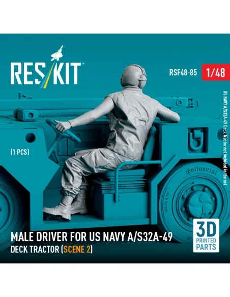Male driver for US NAVY A/S32A-49 Deck Tractor (scene 2) (1 pcs) (3...