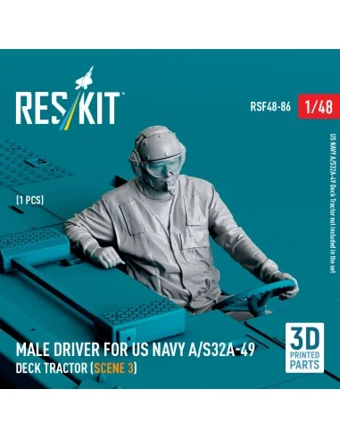 Male driver for US NAVY A/S32A-49 Deck Tractor (scene 3) (1 pcs) (3...