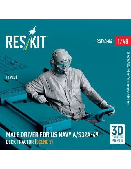 Male driver for US NAVY A/S32A-49 Deck Tractor (scene 3) (1 pcs) (3...