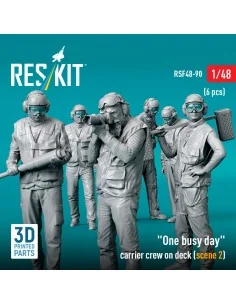 One busy day carrier crew on deck (scene 2) (6 pcs) (3D Printed), 1... 2