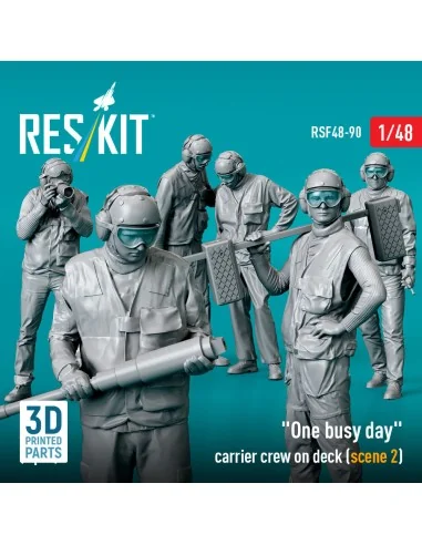 [NO_DESC] One busy day carrier crew on deck (scene 2) (6 pcs) (3D P...