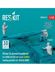 Driver & airmen (modern) (3 pcs) (MHU-83 D/E lift truck LOWER loadi... 2
