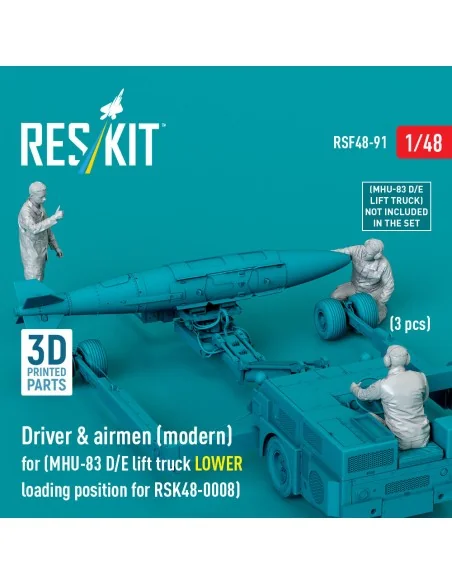 Driver & airmen (modern) (3 pcs) (MHU-83 D/E lift truck LOWER loadi...