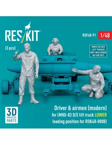 Driver & airmen (modern) (3 pcs) (MHU-83 D/E lift truck LOWER loadi...