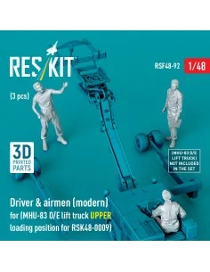 Driver & airmen (modern) (3 pcs) (MHU-83 D/E lift truck UPPER loadi... 2