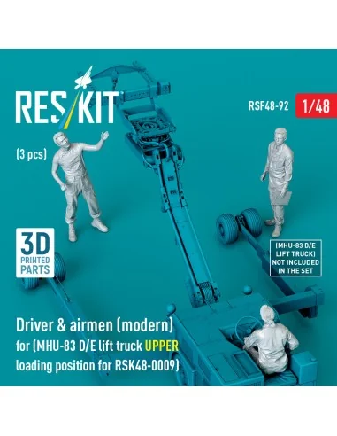 Driver & airmen (modern) (3 pcs) (MHU-83 D/E lift truck UPPER loadi...