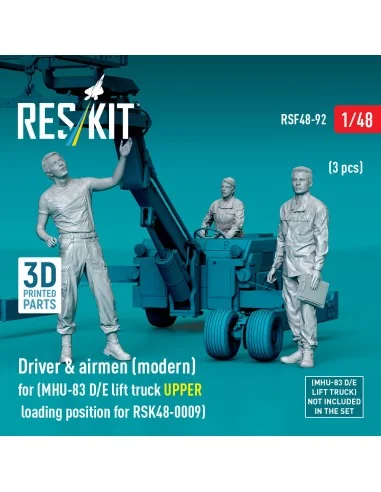 Driver & airmen (modern) (3 pcs) (MHU-83 D/E lift truck UPPER loadi...