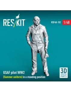 USAF pilot WW2 (Summer uniform) in a standing position (3D Printed)...