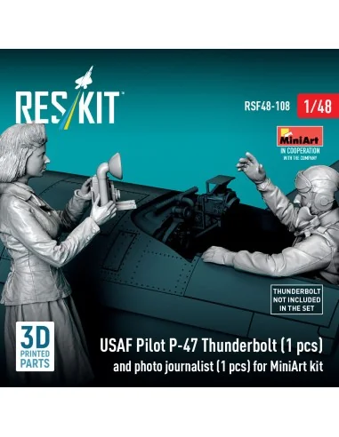 USAF Pilot P-47 Thunderbolt (1 pcs) and photo journalist (1 pcs) fo...