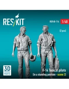 F-14 Tomcat pilots (in a standing position - scene 2) (2 pcs) (3D P... 2