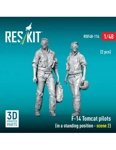 F-14 Tomcat pilots (in a standing position - scene 2) (2 pcs) (3D P...