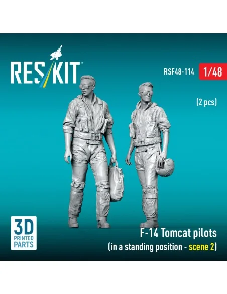 F-14 Tomcat pilots (in a standing position - scene 2) (2 pcs) (3D P...