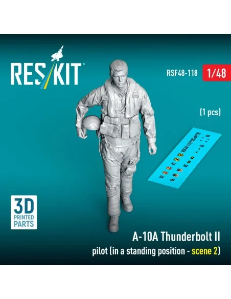 [NO_DESC] A-10A Thunderbolt II pilot (in a standing position - scen...