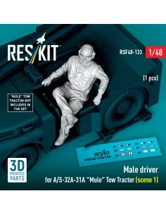 Male driver for A/S-32A-31A Mule Tow Tractor (scene 1) (1 pcs) (3D ...