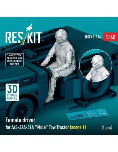 Female driver for A/S-32A-31A Mule Tow Tractor (scene 2) (1 pcs) (3...