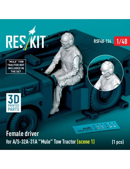 [NO_DESC] Female driver for A/S-32A-31A Mule Tow Tractor (scene 2) ...