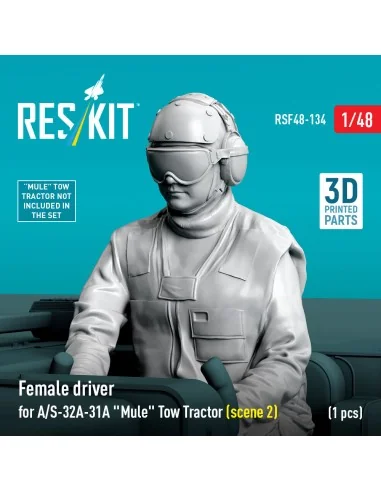 Female driver for A/S-32A-31A Mule Tow Tractor (scene 2) (1 pcs) (3...