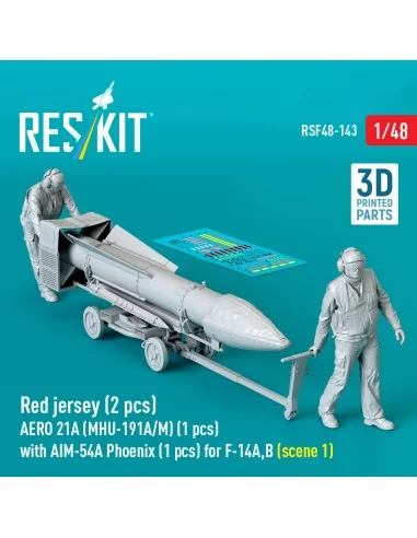 Red jersey (2 pcs) AERO 21A (MHU-191A/M) (1 pcs) with AIM-54A Phoen...