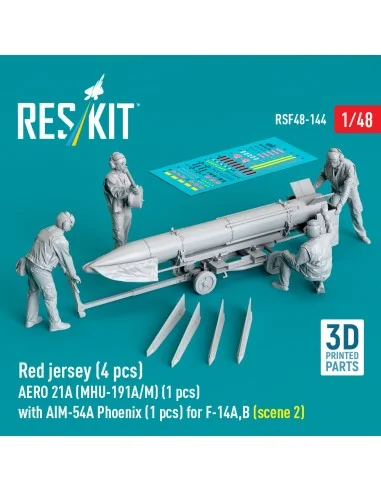 Red jersey (4 pcs) AERO 21A (MHU-191A/M) (1 pcs) with AIM-54A Phoen...