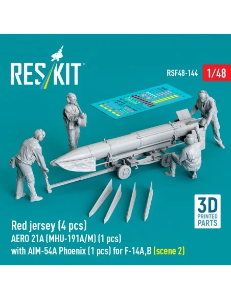 Red jersey (4 pcs) AERO 21A (MHU-191A/M) (1 pcs) with AIM-54A Phoen...
