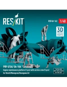 PBY-5/5A/ OA-10A Catalina Engine maintenance platform (2 pcs) with ... 2