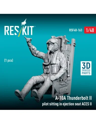 A-10A Thunderbolt II pilot sitting in ejection seat ACES II (1 pcs)...