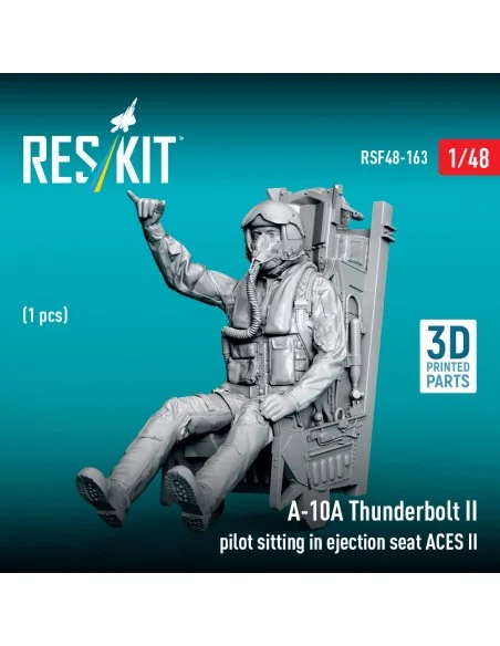 A-10A Thunderbolt II pilot sitting in ejection seat ACES II (1 pcs)...