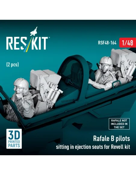 Rafale B pilots sitting in ejection seats for Revell kit (2 pcs) (3...