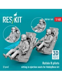 Rafale B pilots sitting in ejection seats for HobbyBoss kit (2 pcs)...