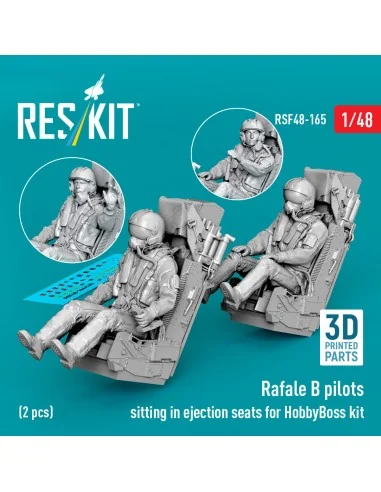 Rafale B pilots sitting in ejection seats for HobbyBoss kit (2 pcs)...