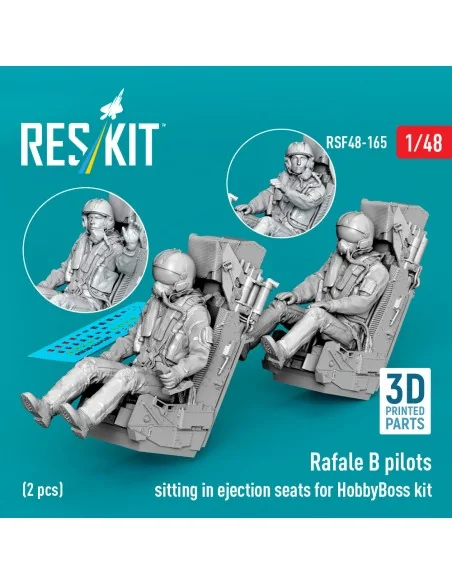 Rafale B pilots sitting in ejection seats for HobbyBoss kit (2 pcs)...