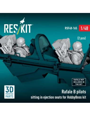 Rafale B pilots sitting in ejection seats for HobbyBoss kit (2 pcs)...
