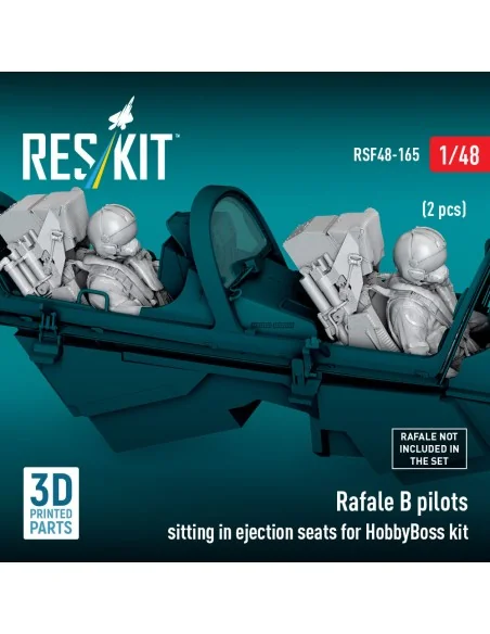 Rafale B pilots sitting in ejection seats for HobbyBoss kit (2 pcs)...