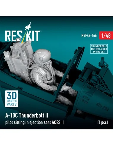 A-10C Thunderbolt II pilot sitting in ejection seat ACES II (1 pcs)...