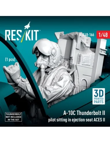 A-10C Thunderbolt II pilot sitting in ejection seat ACES II (1 pcs)...