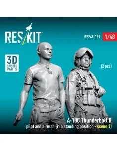 A-10C Thunderbolt II pilot and airman (in a standing position - sce... 2