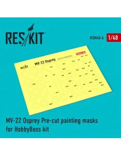 MV-22 Osprey Pre-cut painting masks for HobbyBoss kit, 1/48 - ResKi...