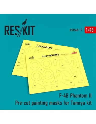 F-4B Phantom II Pre-cut painting masks for Tamiya 61121 kit, 1/48 -...