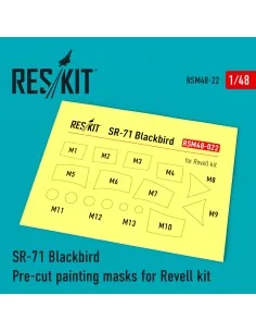 SR-71 Blackbird Pre-cut painting masks for Revell kit, 1/48 - ResKi...
