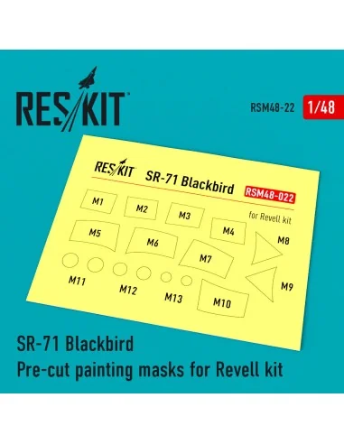 SR-71 Blackbird Pre-cut painting masks for Revell kit, 1/48 - ResKi...