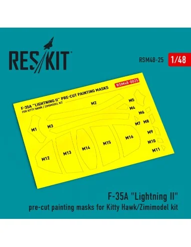 [NO_DESC] F-35A Lightning II pre-cut painting masks for Kitty Hawk/...